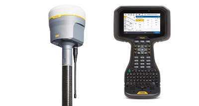 Receptor GNSS Trimble R12i com controlador Trimble TSC5